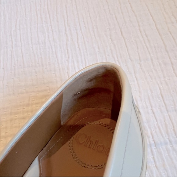 Chloe Jamie Tassel Platform Loafers in Ivory, Size 37 - Picture 15 of 15